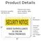 Signmission Video Surveillance On Premises OSHA Security Notice Sign, Vinyl Decal, 5in W x 3.5in L, 2PK OS-2PACK-SN-D-35-L-11659 - alternate 6